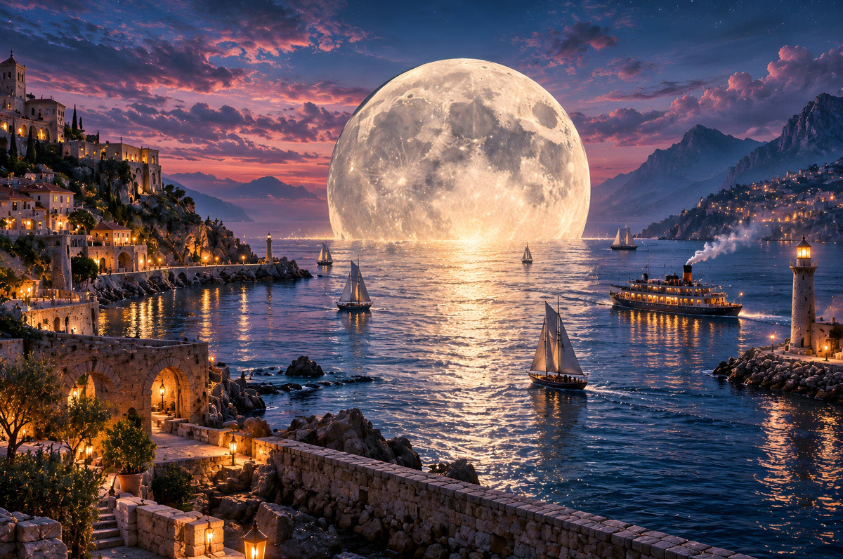 The Harbor Where the Moon Comes Down, from the Seaside & Harbors collection