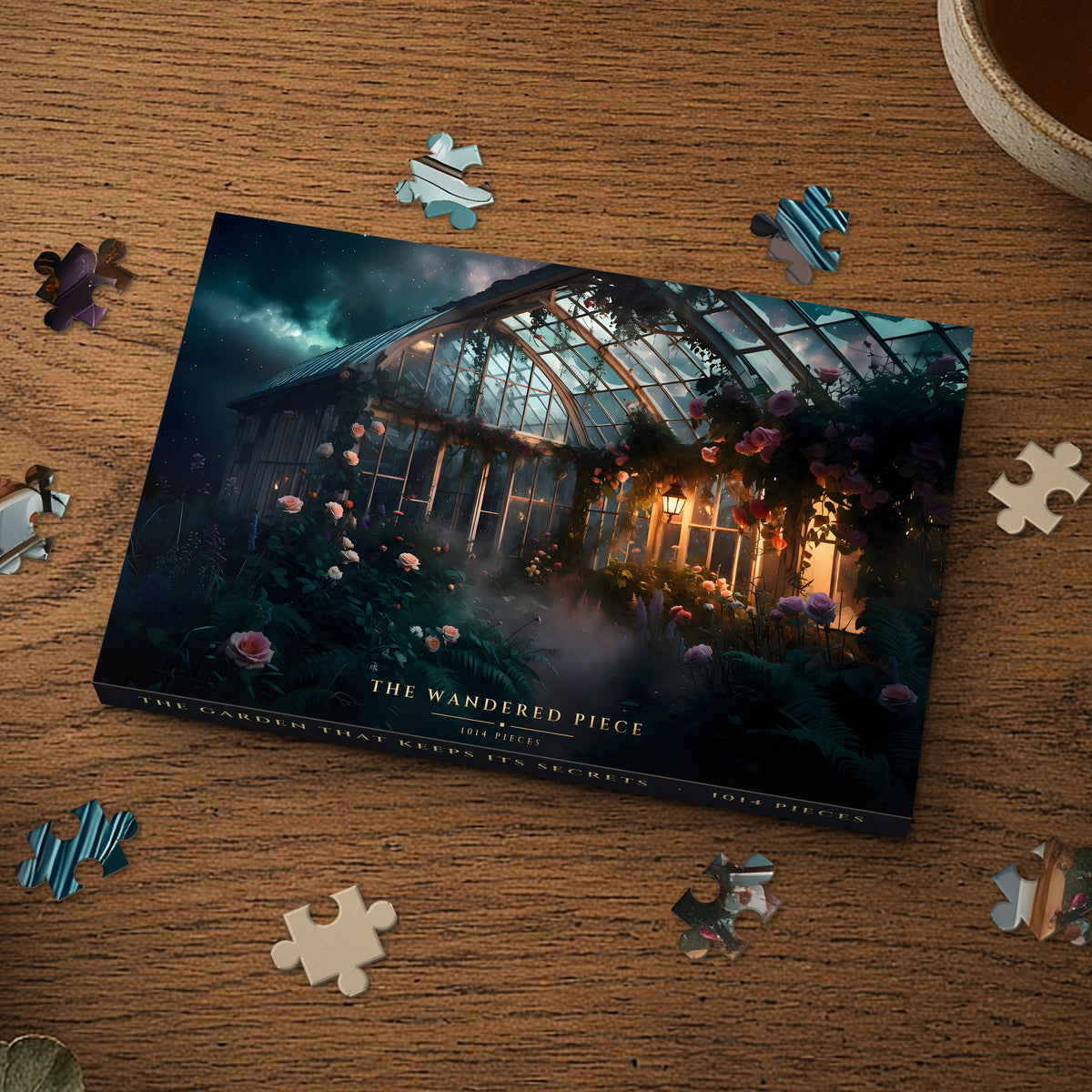 The Garden That Keeps Its Secrets 1014 piece puzzle box, box design shown for illustration